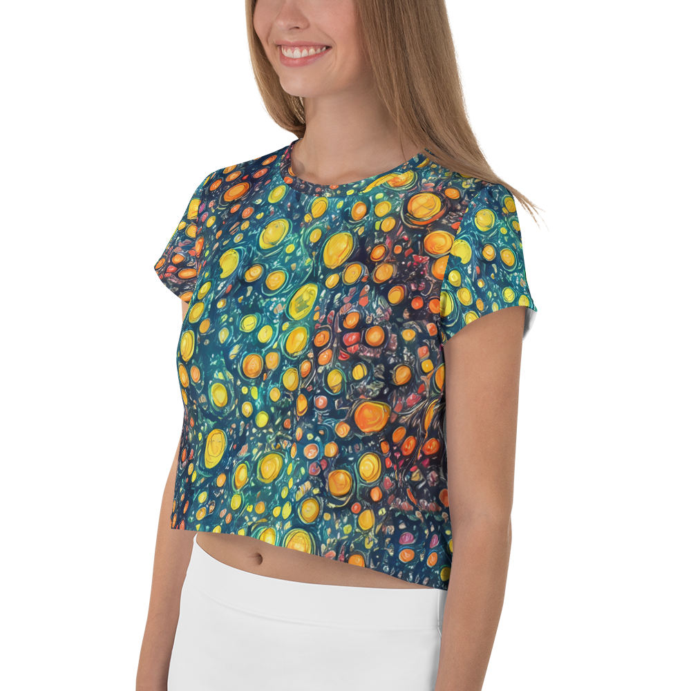 Women's Crop Tee - Starry Orbits