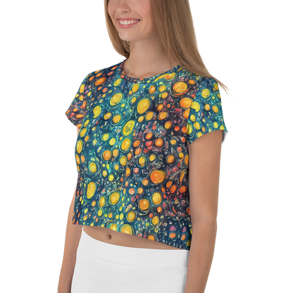 Women's Crop Tee - Starry Orbits