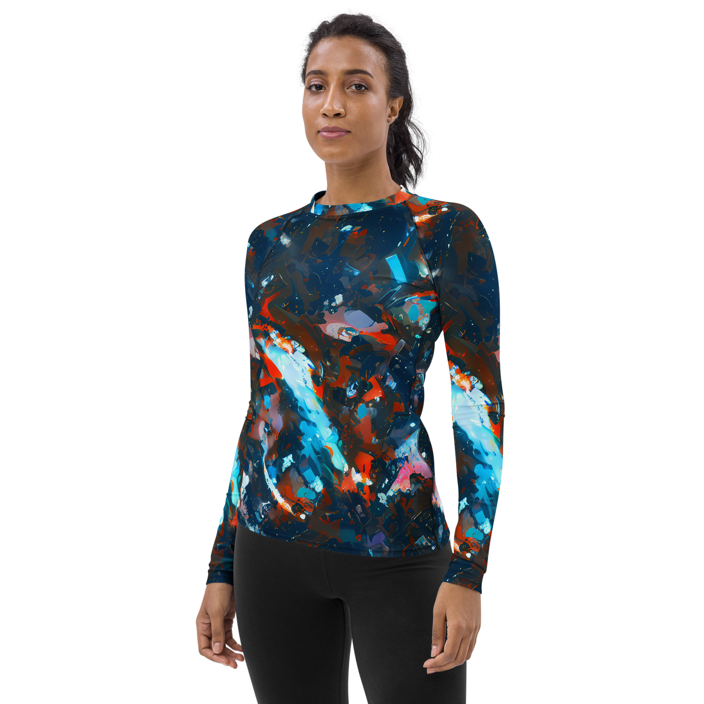 Women's Rash Guard - Ghenie's Whirl