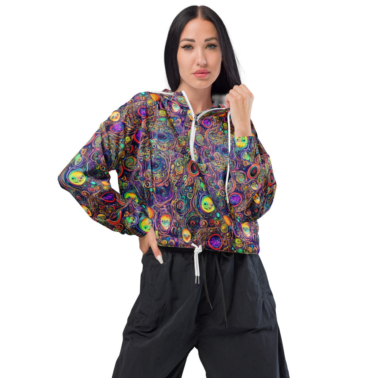 Women's Cropped Windbreaker - Jansson's Nebula