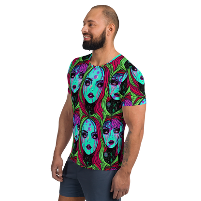 Men's Athletic T-Shirt - Luminous Nightfall