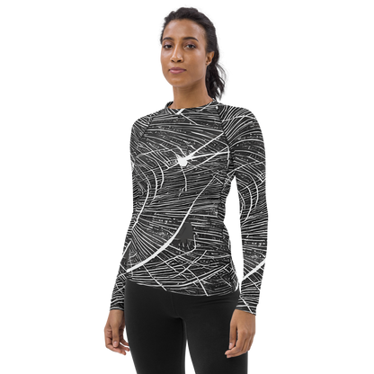 Women's Rash Guard - Silver Echo