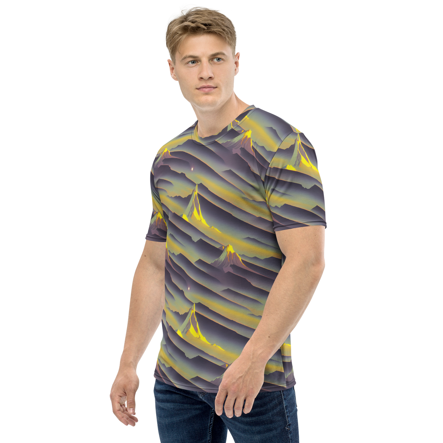 Men's Crew Neck T-Shirt - Surreal Summit