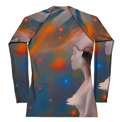 Women's Rash Guard - Whispering Ember