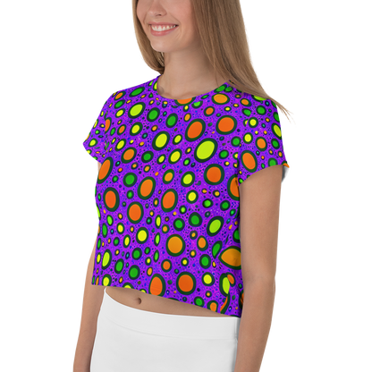 Women's Crop Tee - Luminous Bubbles