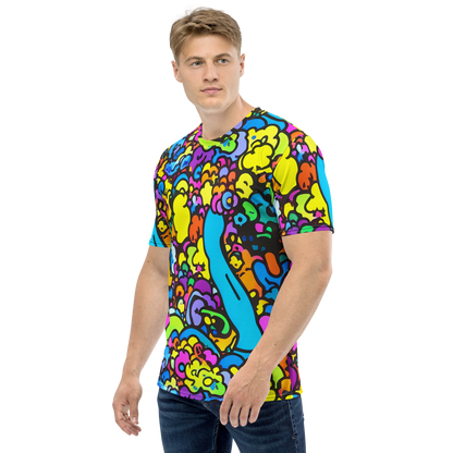 Men's Crew Neck T-Shirt - Kaleidoscope Garden