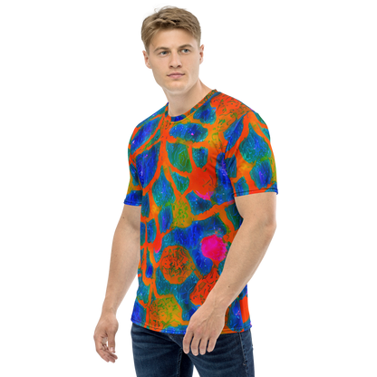 Men's Crew Neck T-Shirt - Vibrant Mosaic