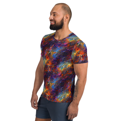 Men's Athletic T-Shirt - Auroral Ripples