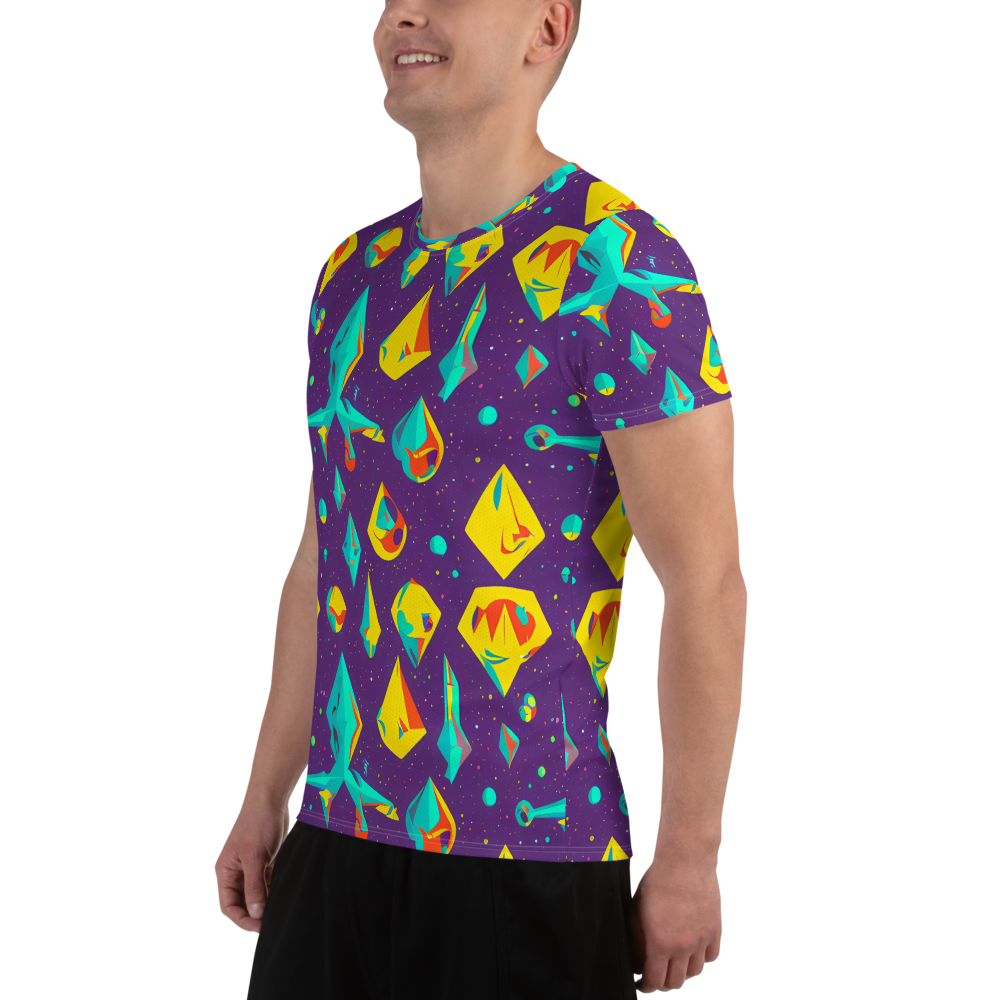 Men's Athletic T-Shirt - Cascading Prism