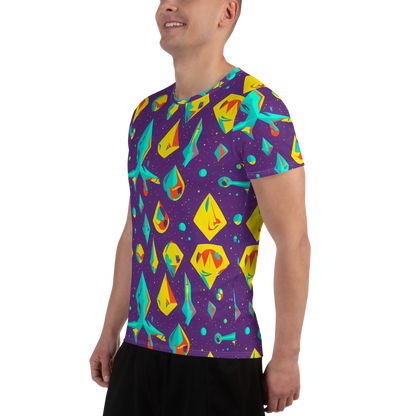 Men's Athletic T-Shirt - Cascading Prism