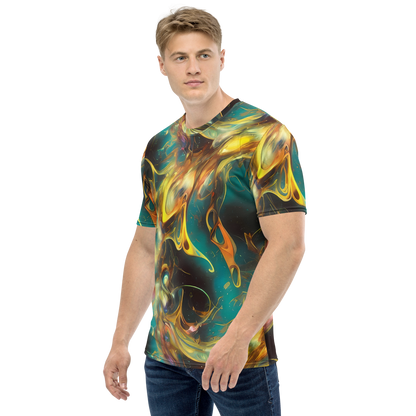 Men's Crew Neck T-Shirt - Elegant Whirl