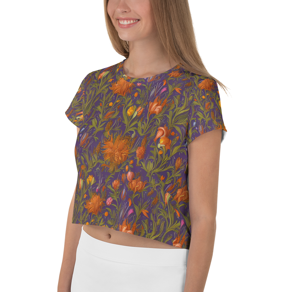 Women's Crop Tee - Botanical Nebula