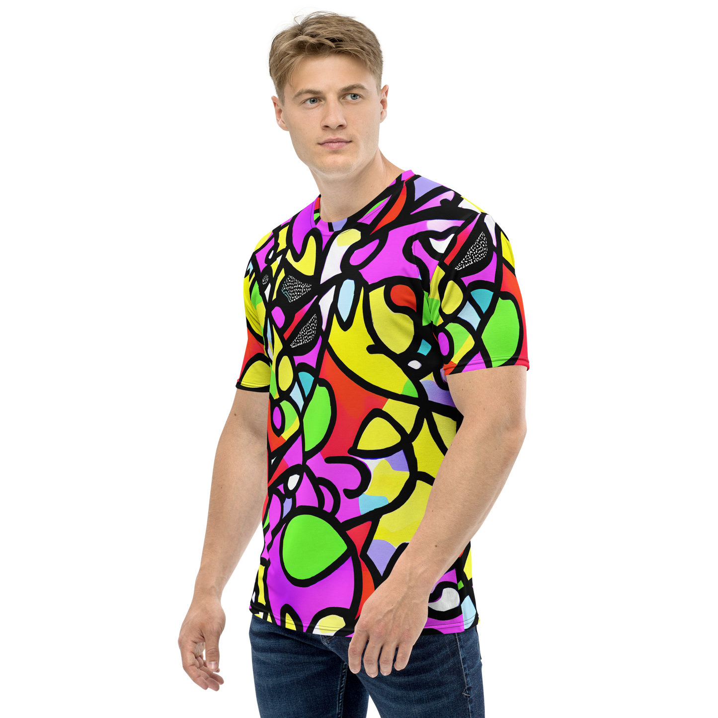 Men's Crew Neck T-Shirt - Vivid Serenade