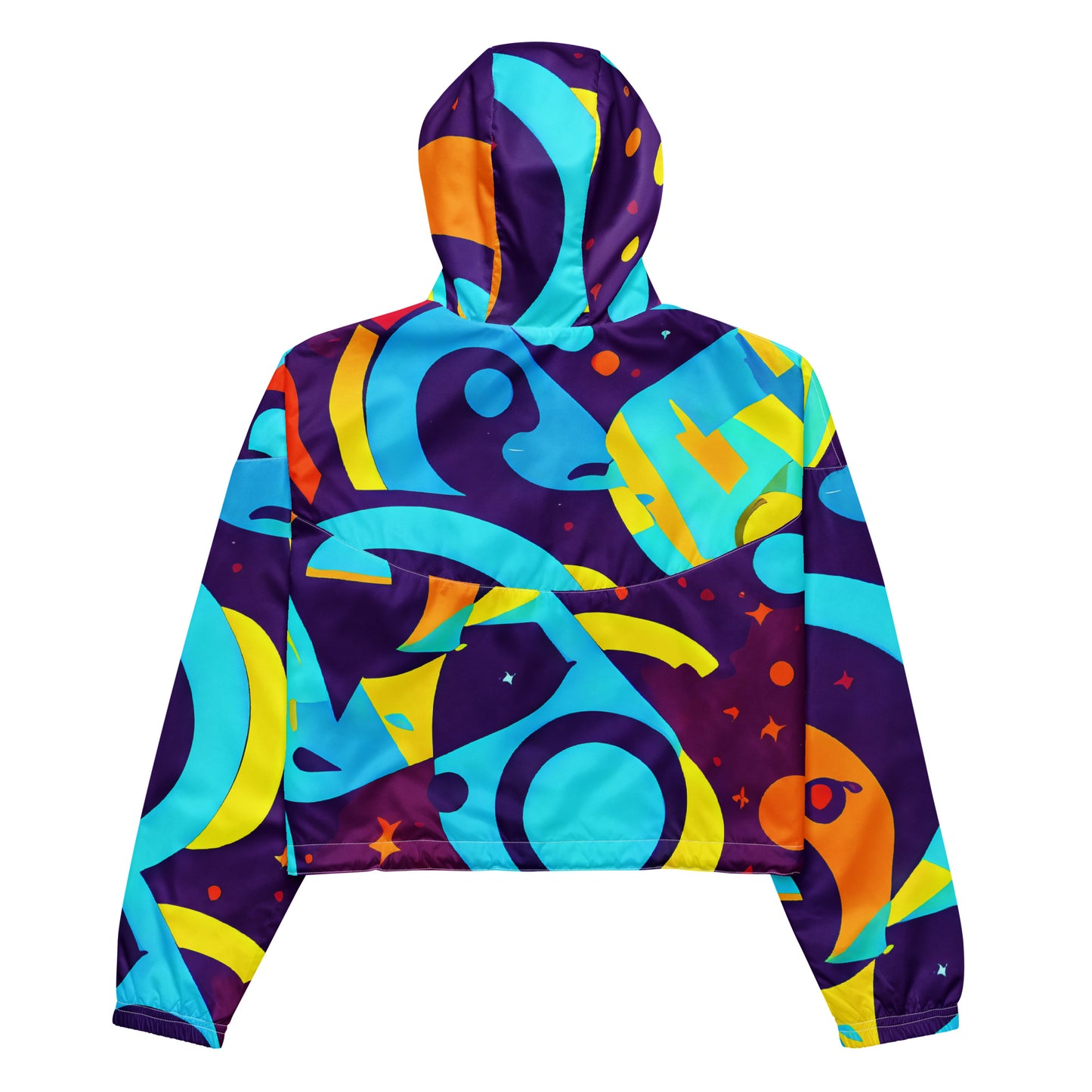 Women's Cropped Windbreaker - Gerace Geometry