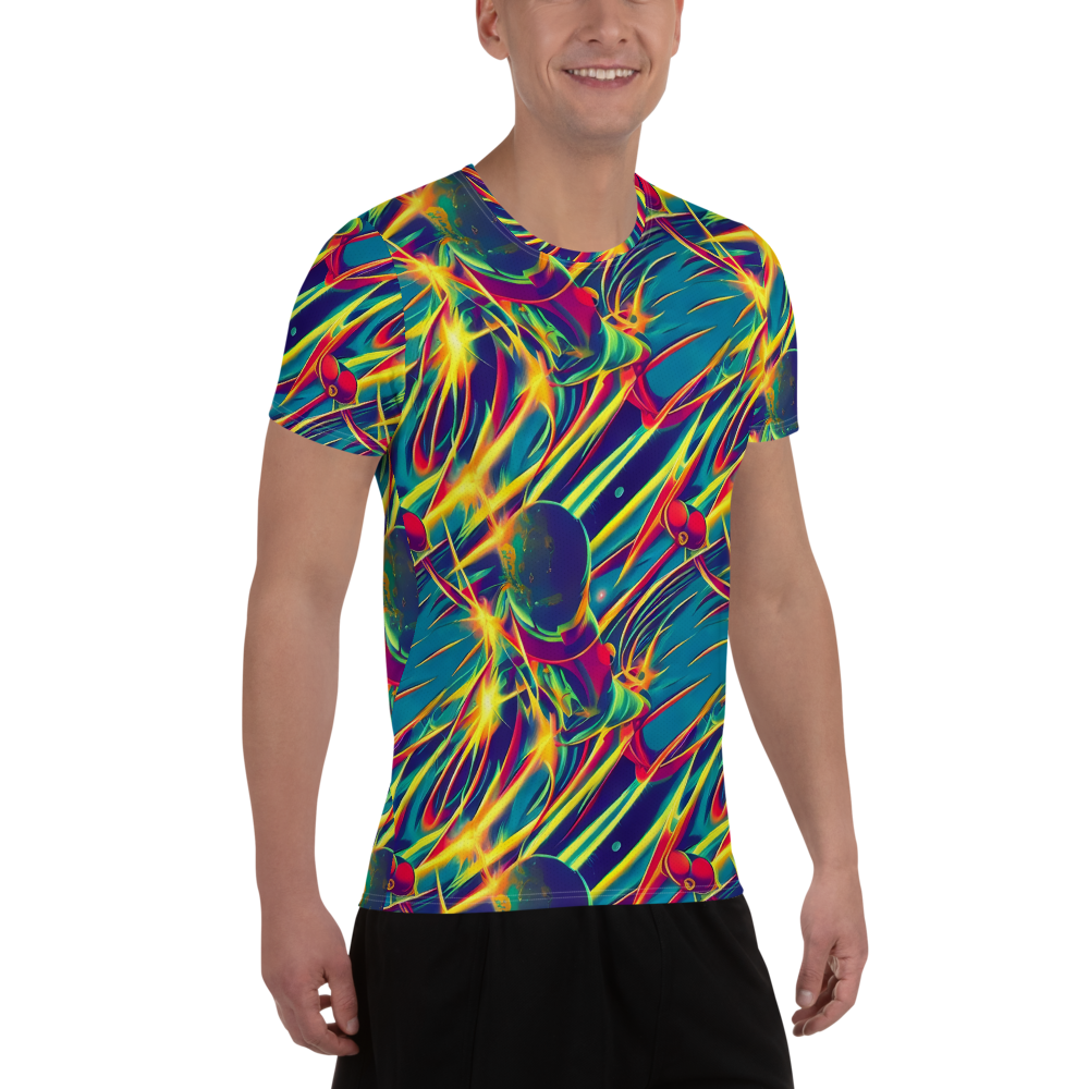 Men's Athletic T-Shirt - Cosmic Inferno