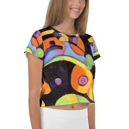 Women's Crop Tee - Neon Symphony