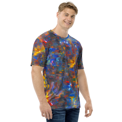 Men's Crew Neck T-Shirt - Abstract Conflux