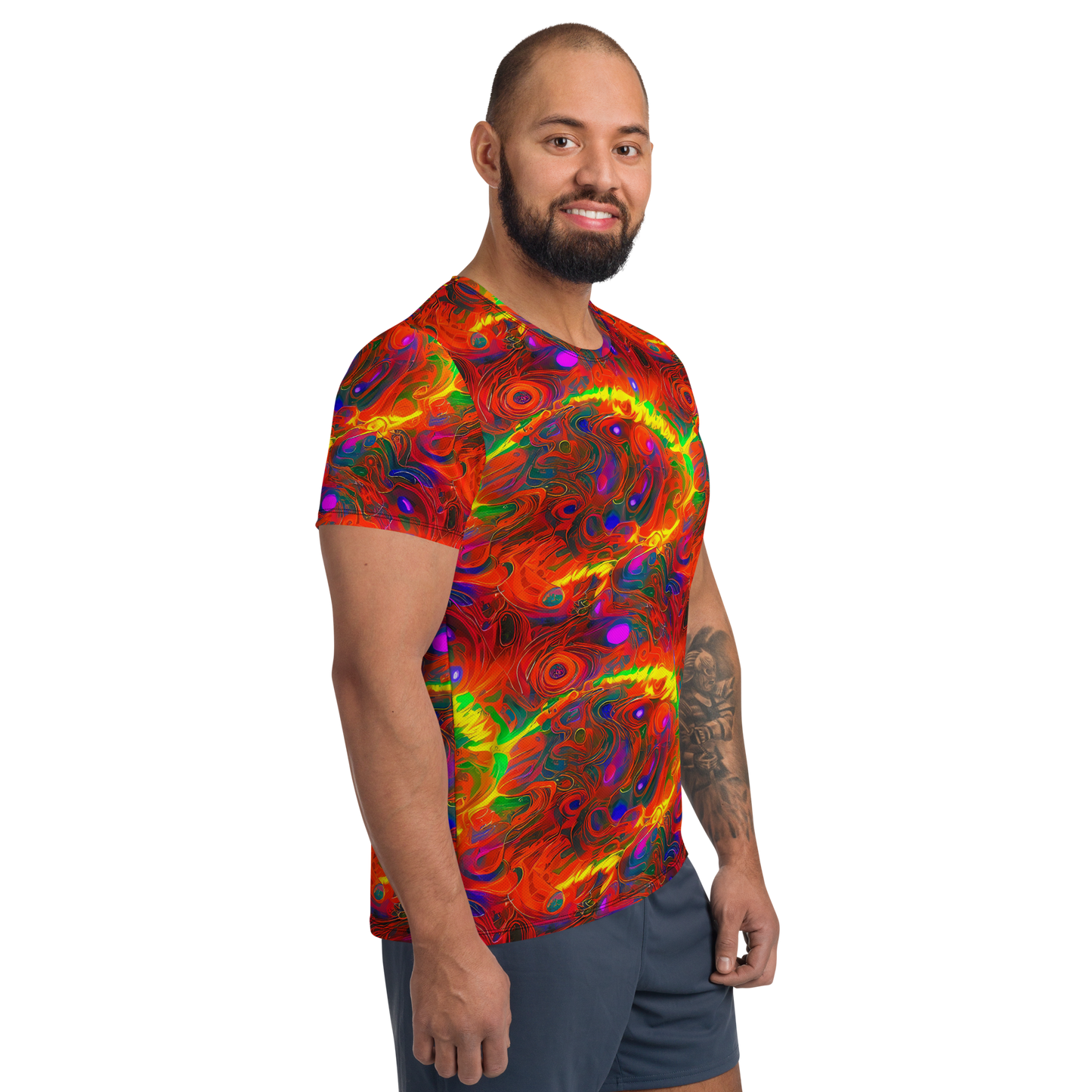 Men's Athletic T-Shirt - Blampied Blaze