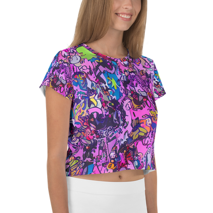 Women's Crop Tee - Chromatic Frenzy