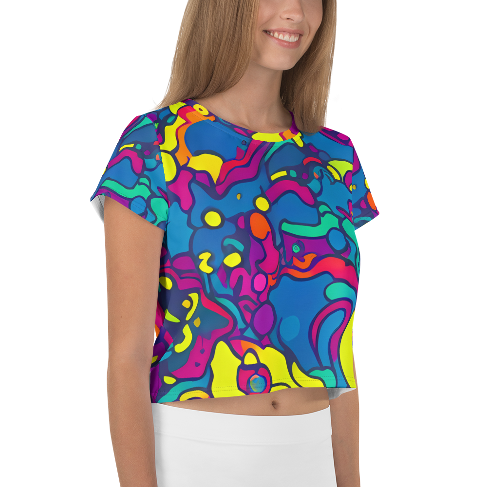 Women's Crop Tee - Colorful Chaos