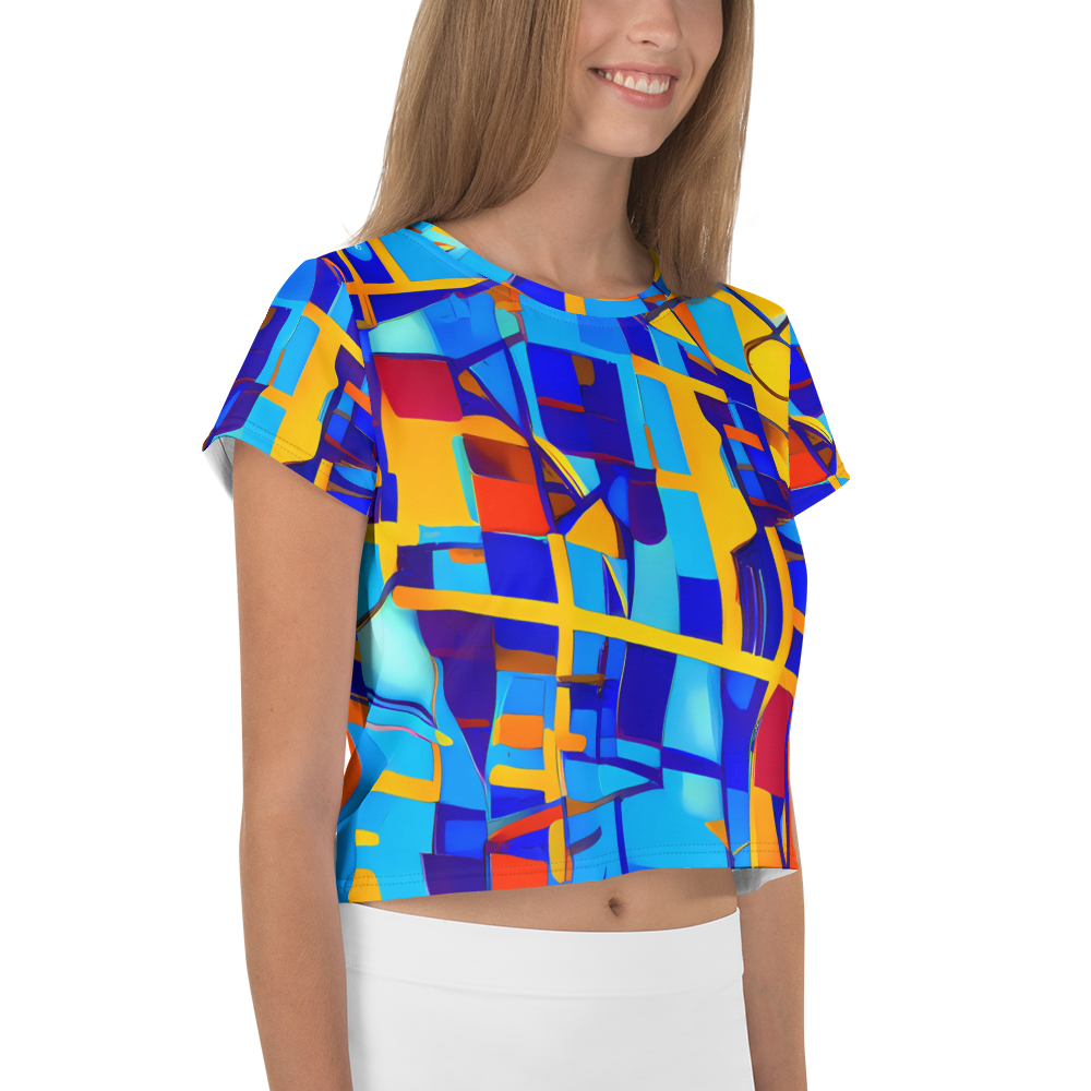 Women's Crop Tee - Radiant Labyrinth