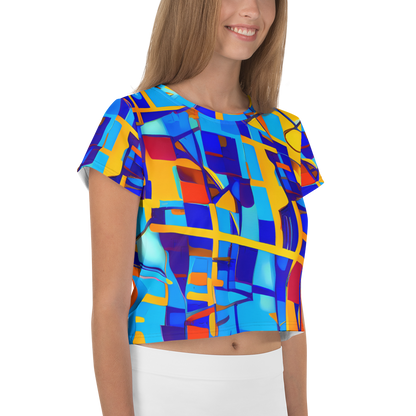 Women's Crop Tee - Radiant Labyrinth