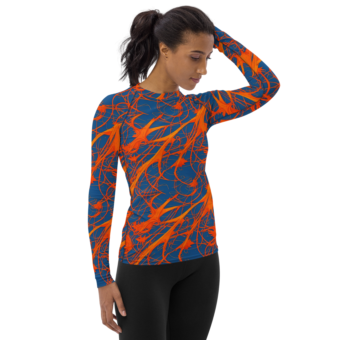 Women's Rash Guard - Nautical Ember