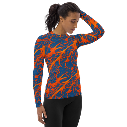 Women's Rash Guard - Nautical Ember