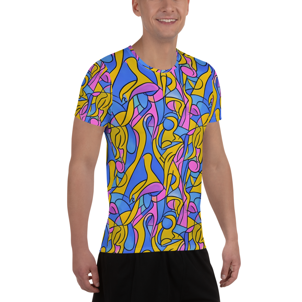 Men's Athletic T-Shirt - Cosmic Curves