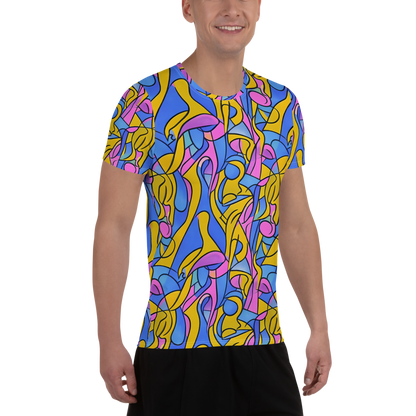 Men's Athletic T-Shirt - Cosmic Curves