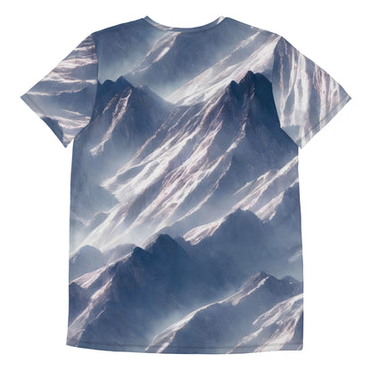 Men's Athletic T-Shirt - Misty Pinnacles