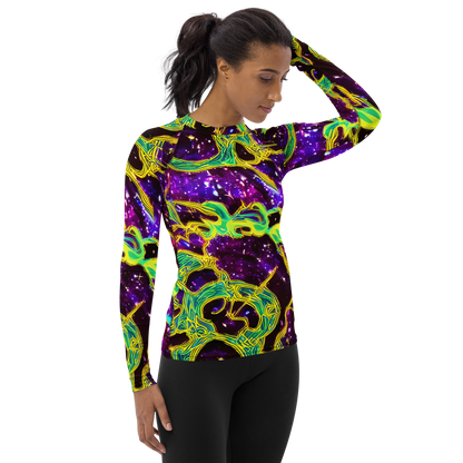 Women's Rash Guard - Galactic Web