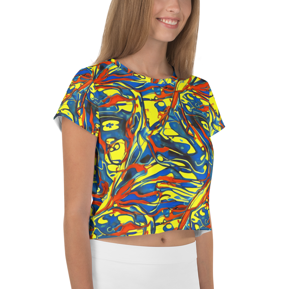 Women's Crop Tee - Cyberflow Circuit