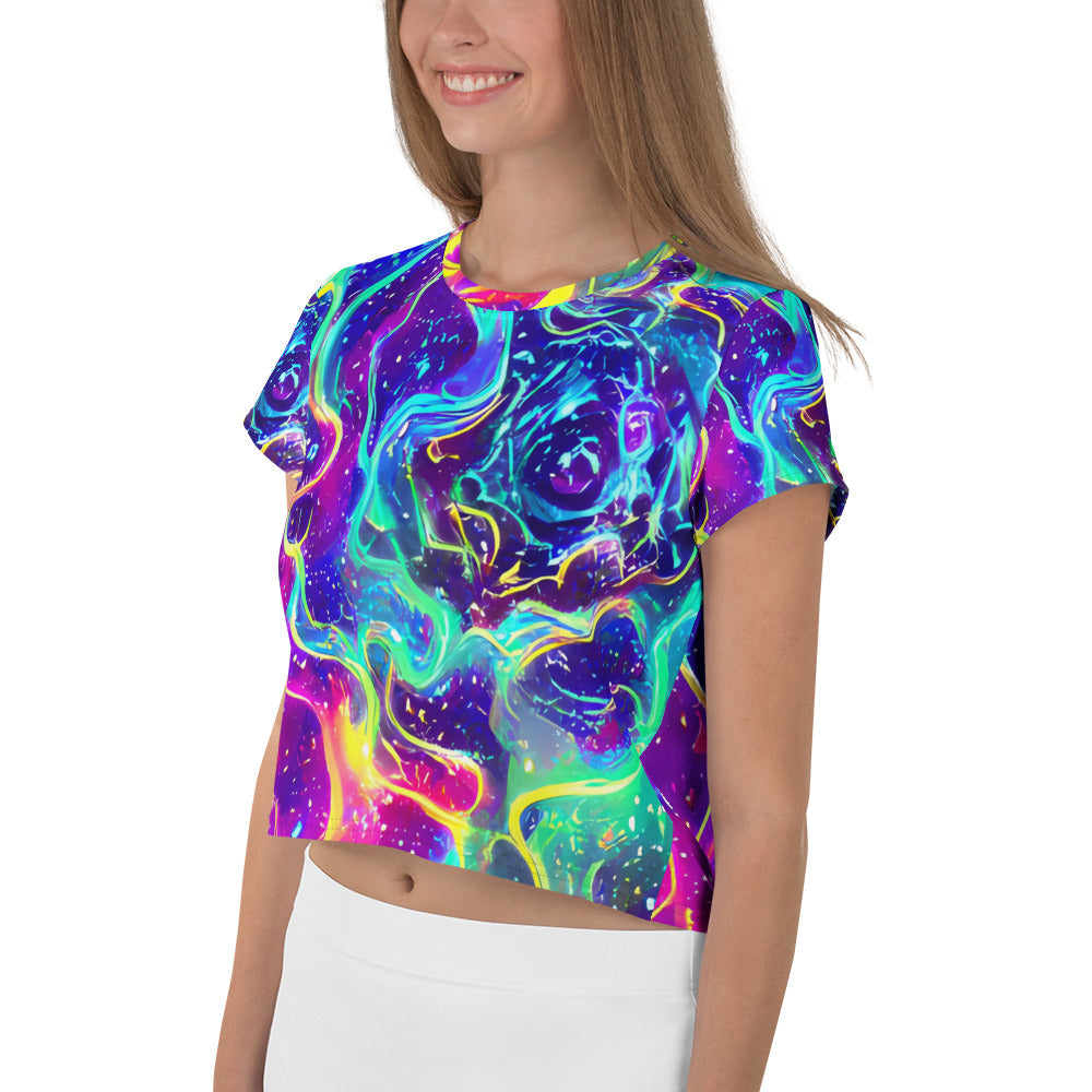 Women's Crop Tee - Liquid Light Show