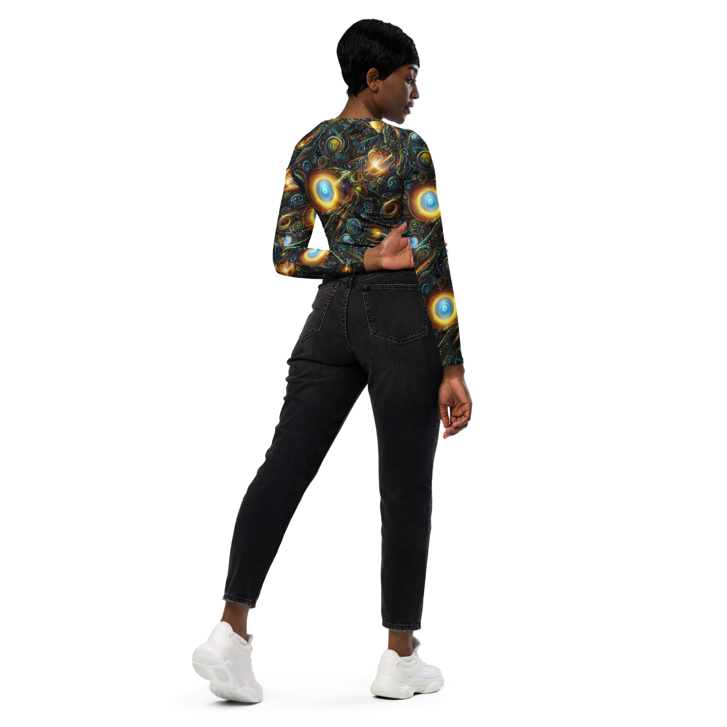 Long Sleeve Crop Top - Ferez Vortex