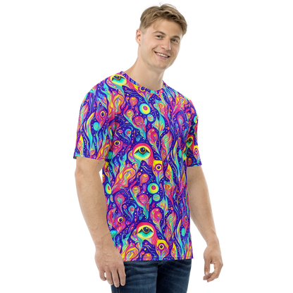 Men's Crew Neck T-Shirt - Mystic Petal Dance