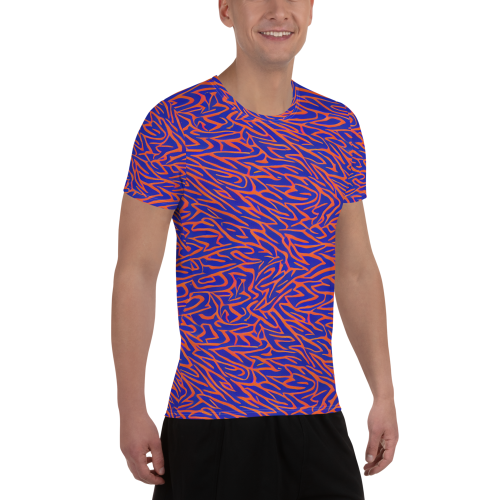 Men's Athletic T-Shirt - Sapphire Swirl