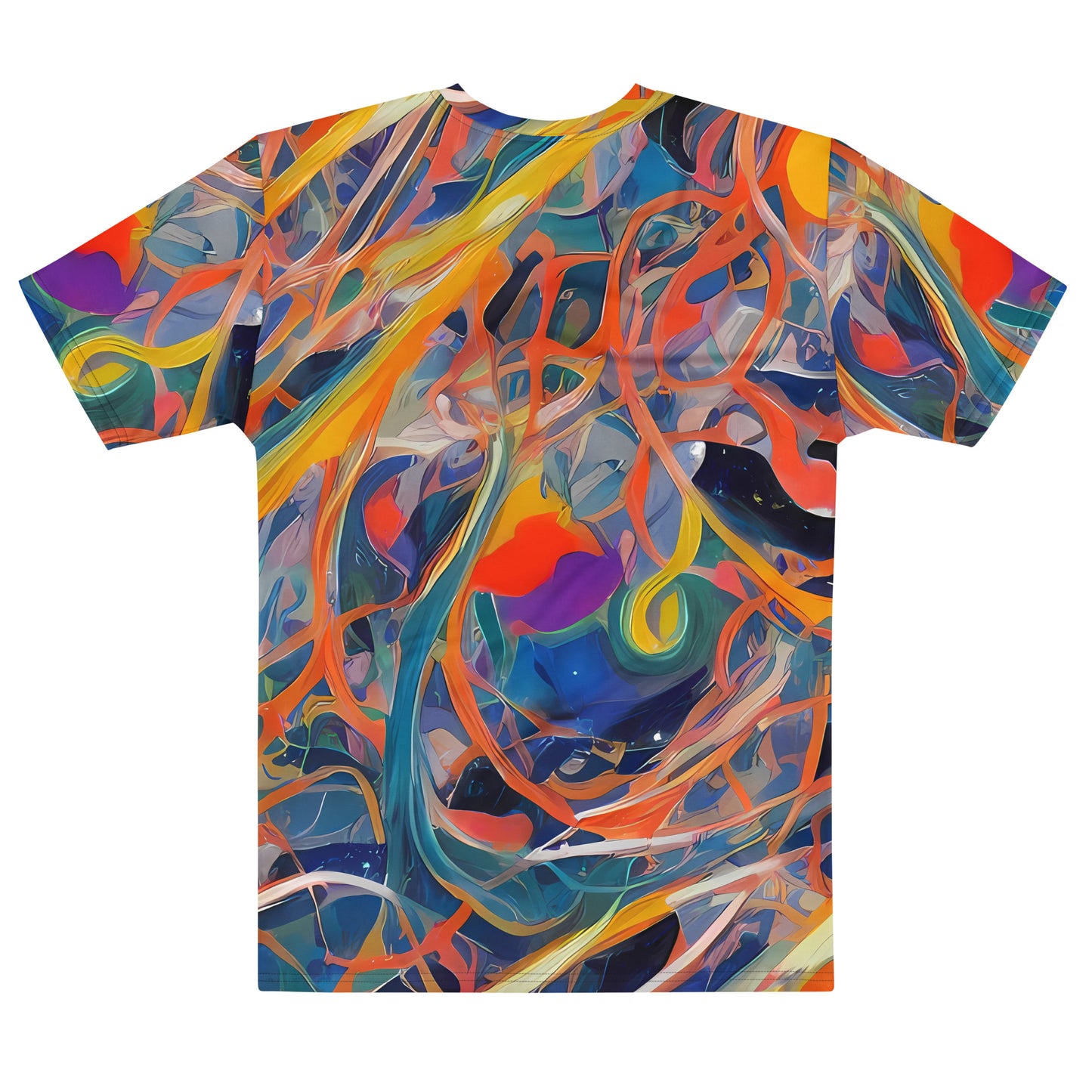 Men's Crew Neck T-Shirt - Vivid Tangle