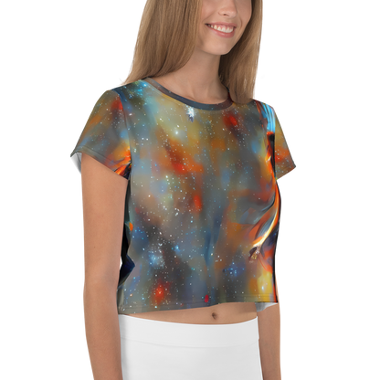 Women's Crop Tee - Brush Nebula