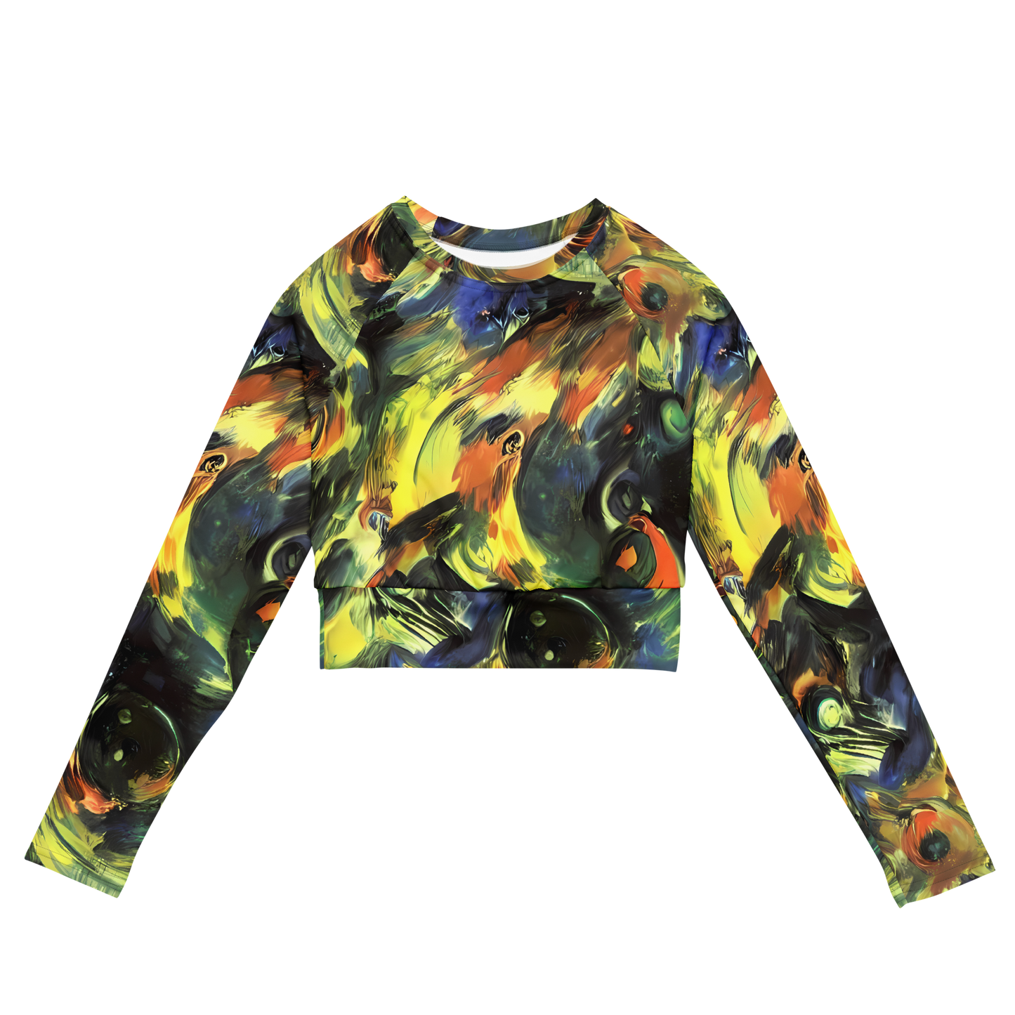 Long Sleeve Crop Top - Seve Swirl