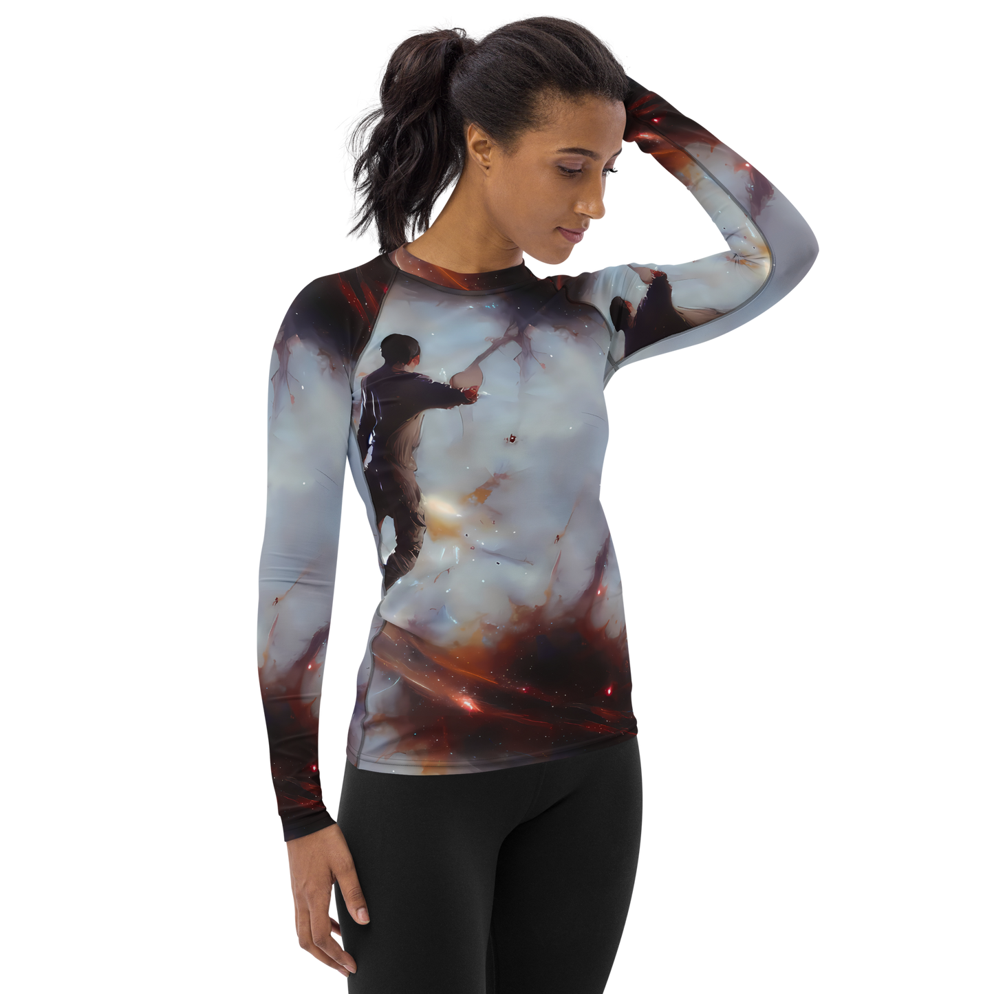 Women's Rash Guard - Impressionist Void