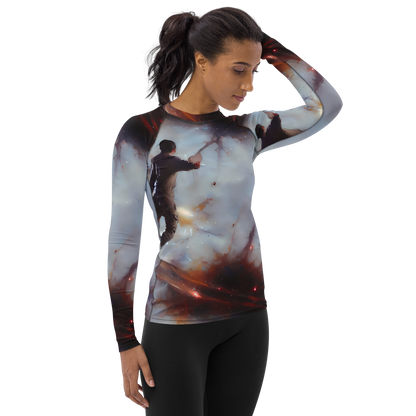 Women's Rash Guard - Impressionist Void