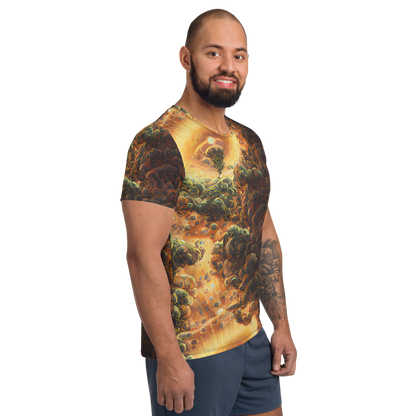 Men's Athletic T-Shirt - Volcanic Cascade