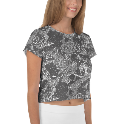 Women's Crop Tee - Shadow Reverie