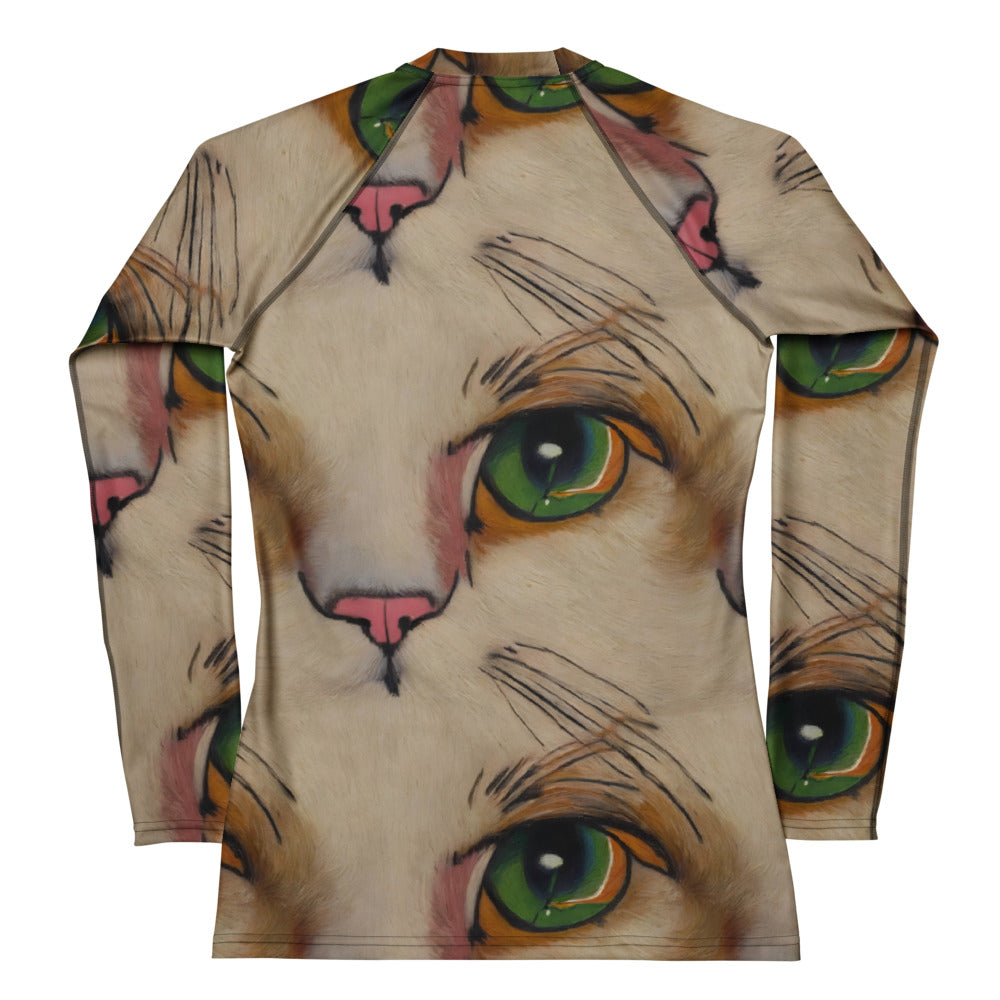 Women's Rash Guard - Emerald Gaze