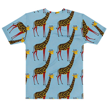 Men's Crew Neck T-Shirt - Giraffe Groove