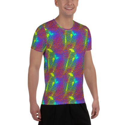 Men's Athletic T-Shirt - Prismatic Web