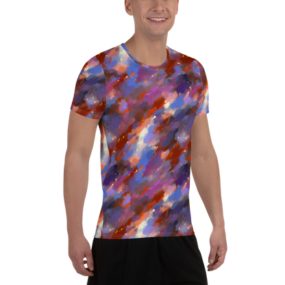 Men's Athletic T-Shirt - Celestial Brushstroke