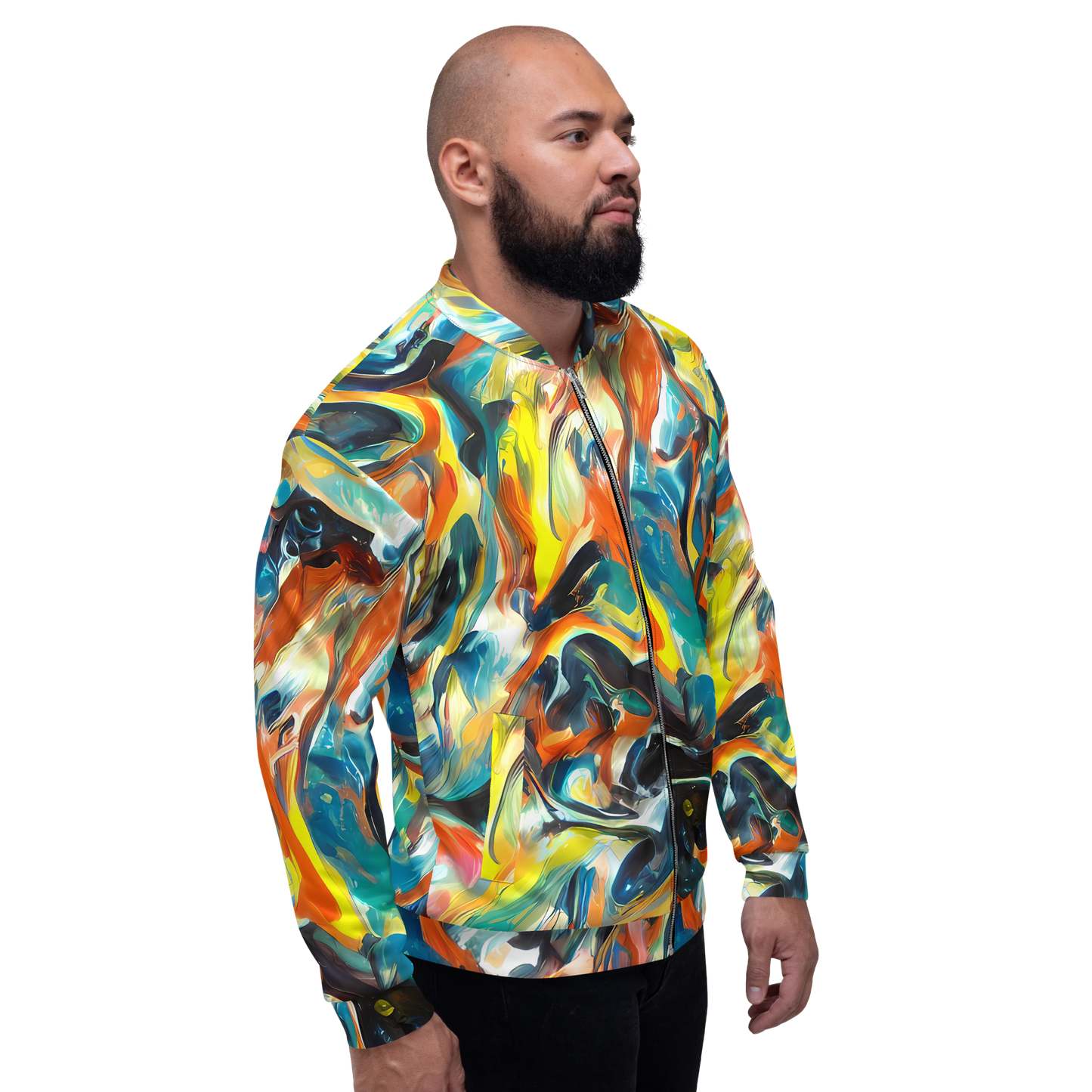 Bomber Jacket - Chromatic Vortex