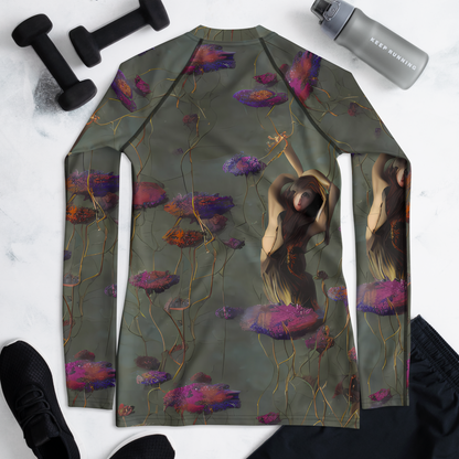 Women's Rash Guard - Ethereal Bloom
